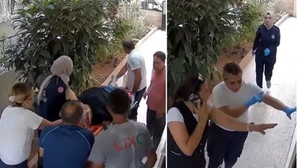 Kargocu merdivenden düşen 70 yaşındaki kadını görüp ambulansı arayarak hayatını kurtardı