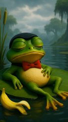 Frog Robs a Bank... With a Banana Gun