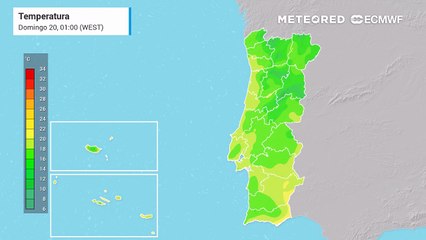 Depois de um fim de semana com passagem de frentes, o tempo melhora a partir de segunda-feira com temperaturas máximas a aproximar-se dos 32 ºC no interior do Alentejo.