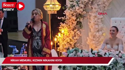 Nikah memuru, kızının nikahını kıydı