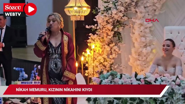 Nikah memuru, kızının nikahını kıydı