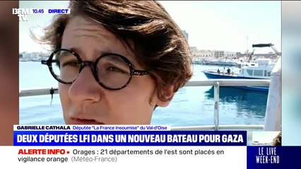 Bateau pour Gaza: "Nous avons une chance d'arriver à Gaza", affirme Gabrielle Cathala, députée LFI