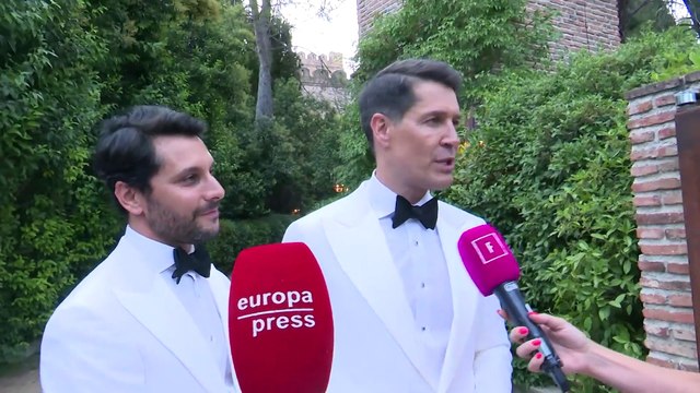 Primeras palabras de Jaime Cantizano tras su boda con Miguel García Golding: Estamos muy felices, muy contentos y ahora a celebrarlo como debe ser