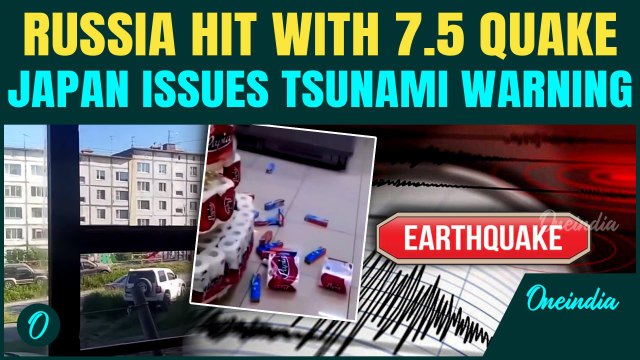 Russia Earthquake BREAKING: 7.5-Magnitude Earthquake Shakes Russia And Japan | Tsunami Alert Issued