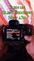 Turn On Silent Shooting on Sony A7III | No Shutter Sound Tutorial #shorts
