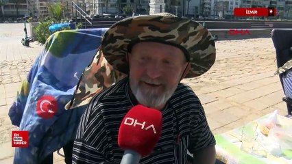 İzmir'de sıcak hava nedeniyle Kordon boş kaldı