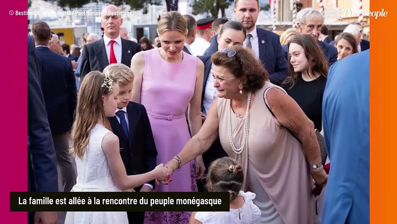 Des gestes qu'ils font peu en public... Albert et Charlene de Monaco si câlins avec leurs jumeaux Gabriella et Jacques