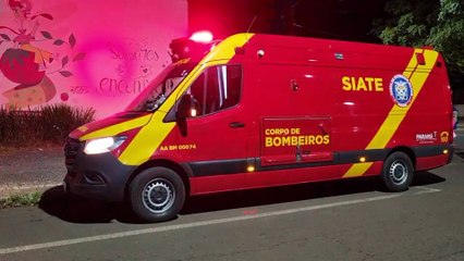 Homem cai de moto na Rua Olindo Periolo