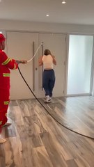 I had to put the fire out 😂🔥