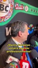 'PACQUIAO LE CALLÓ LA BOCA A MUCHA GENTE' Mauricio Sulaimán habla del posible futuro de Manny Pacquiao.