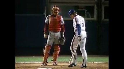 Gary Carter hits a double in his final at-bat as a Met (9/27/89)
