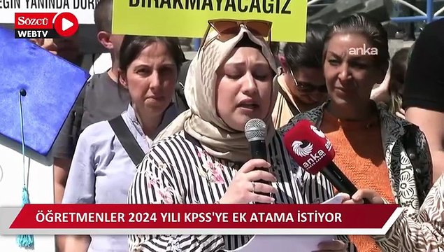 2024 yılı KPSS'ye ek atama isteyen öğretmenler: 2024 KPSS puanıyla, en az ücretli öğretmen kadar ek atama yapılsın