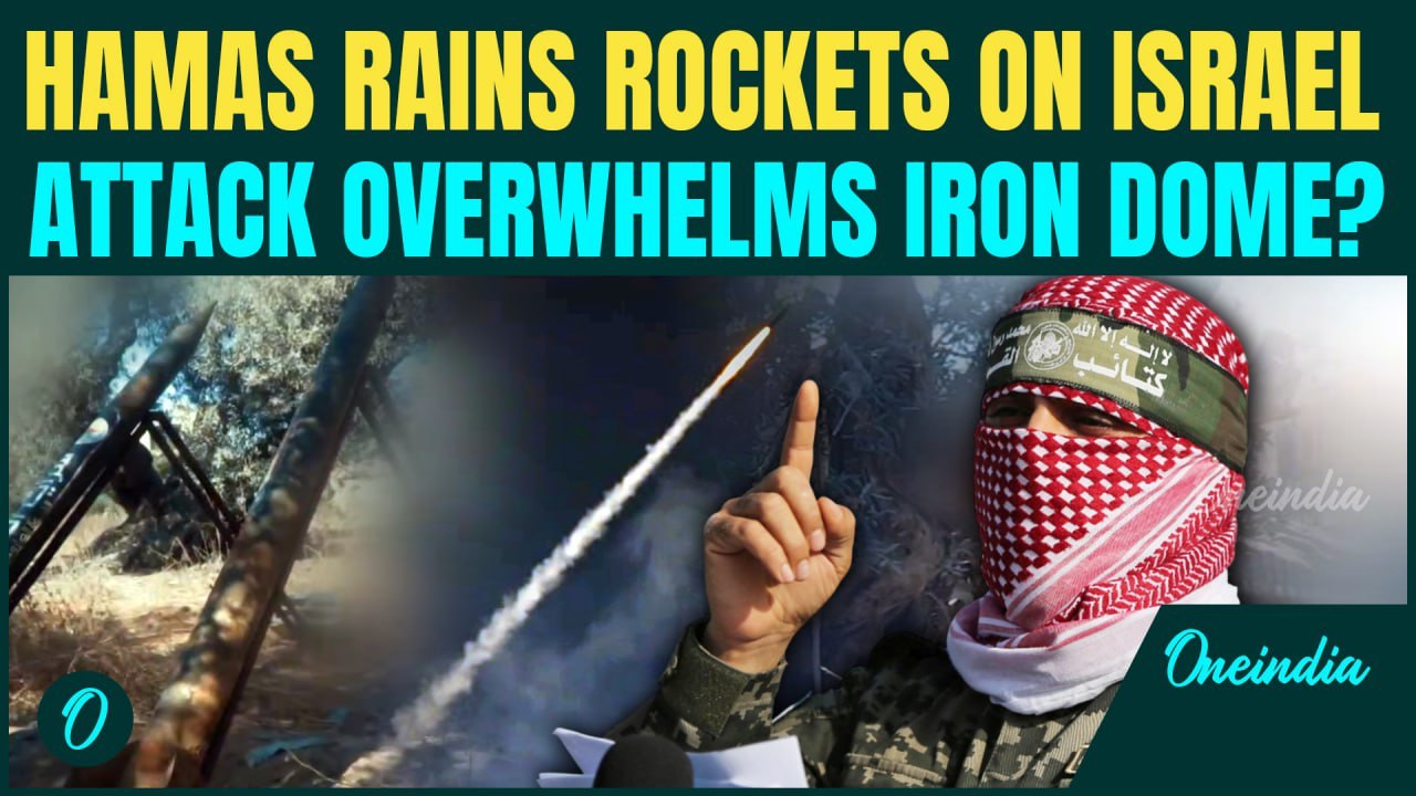 SHOCKING FOOTAGE: Al-Quds Fighters RAIN ROCKETS On Israel | Hamas Air Attack Challenges Iron Dome