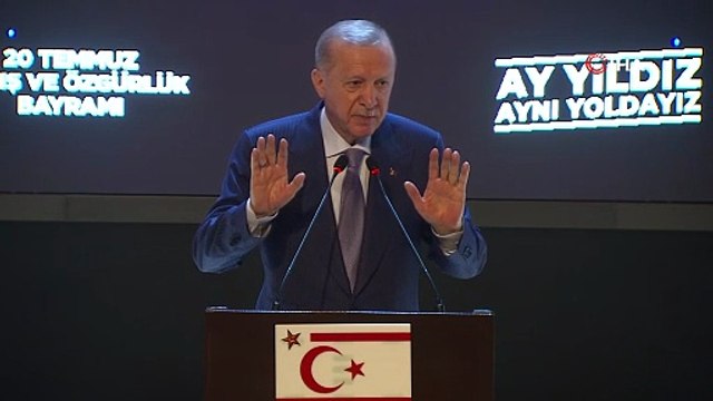 - Cumhurbaşkanı Recep Tayyip Erdoğan, KKTC’yi Doğu Akdeniz’in parlayan yıldızı yaptık dedi.