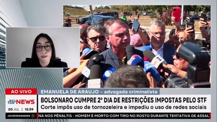 Bolsonaro cumpre 2º dia de restrições impostas pelo STF; advogada comenta