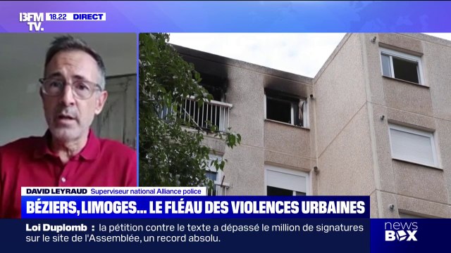 Violences urbaines: Nous attendons que l'État agisse et non pas uniquement réagisse , déclare David Leyraud (Alliance police)