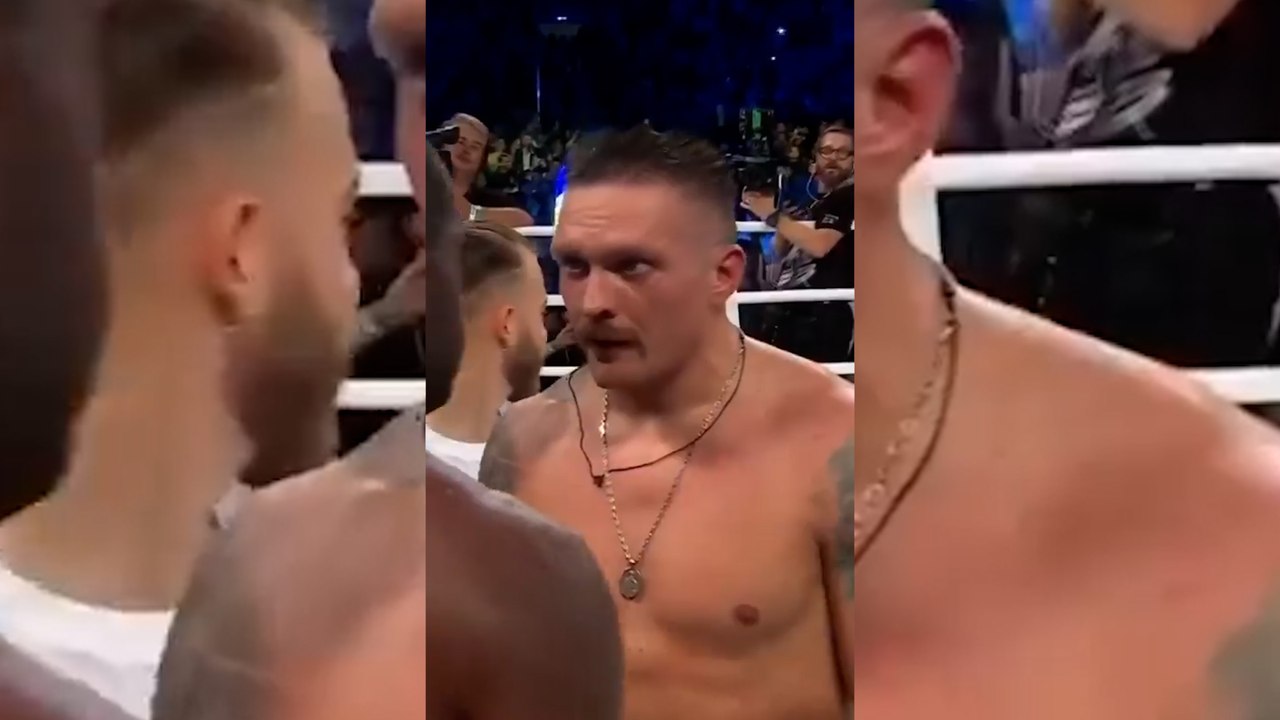 Usyk es tan bueno... que hasta consoló a Dubois...