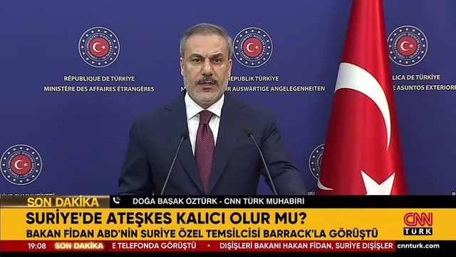 Dışişleri Bakanı Hakan Fidan, Suriye Dışişleri Bakanı ve ABD Ankara Büyükelçisi ile görüştü
