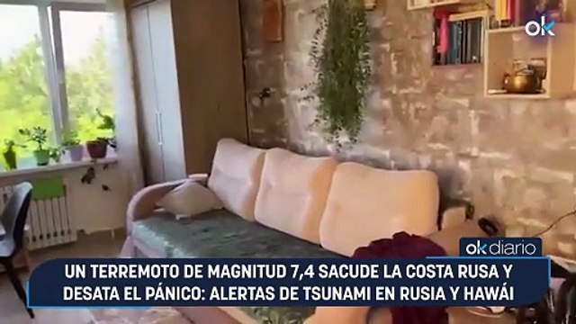 Un terremoto de magnitud 7,4 sacude la costa rusa y desata el pánico: alertas de tsunami en Rusia y Hawái