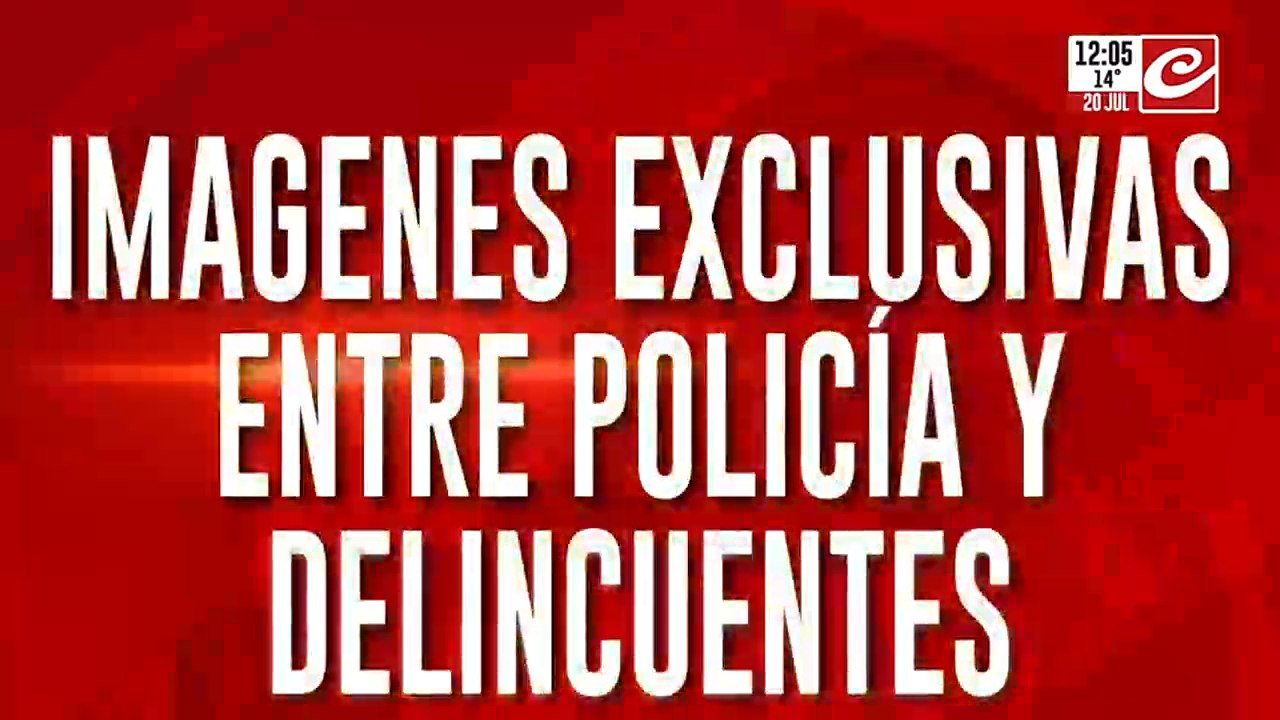 Imagenes exclusivas del enfrentamiento entre policìa y delincuentes