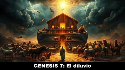 Génesis 7: El diluvio - la sagrada biblia audiolibro en lenguaje actual