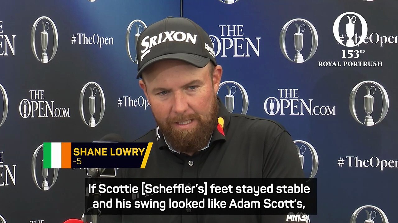 Lowry makes Scheffler-Woods comparison after Open performance
