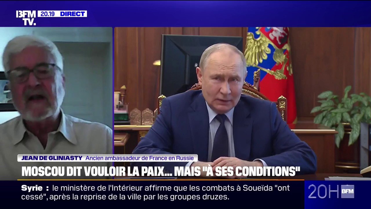 Ukraine: "Les choses sérieuses commenceront après l'ultimatum des 50 jours de Trump", analyse Jean De Gliniasty, ancien ambassadeur de France en Russie