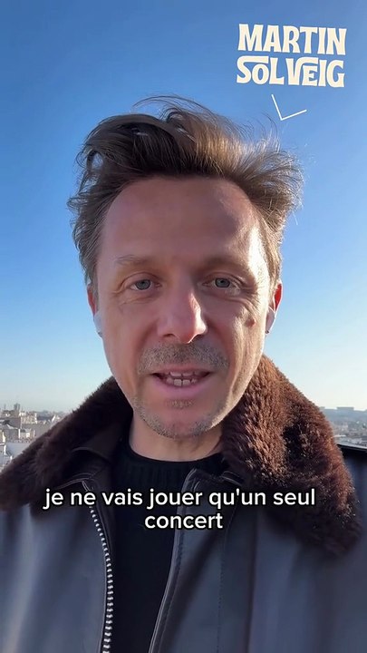 À 48 ans, le DJ Martin Solveig annonce sur la scène des Vieilles Charrues prendre sa retraite de la scène et qu'il ne donnera plus de concert