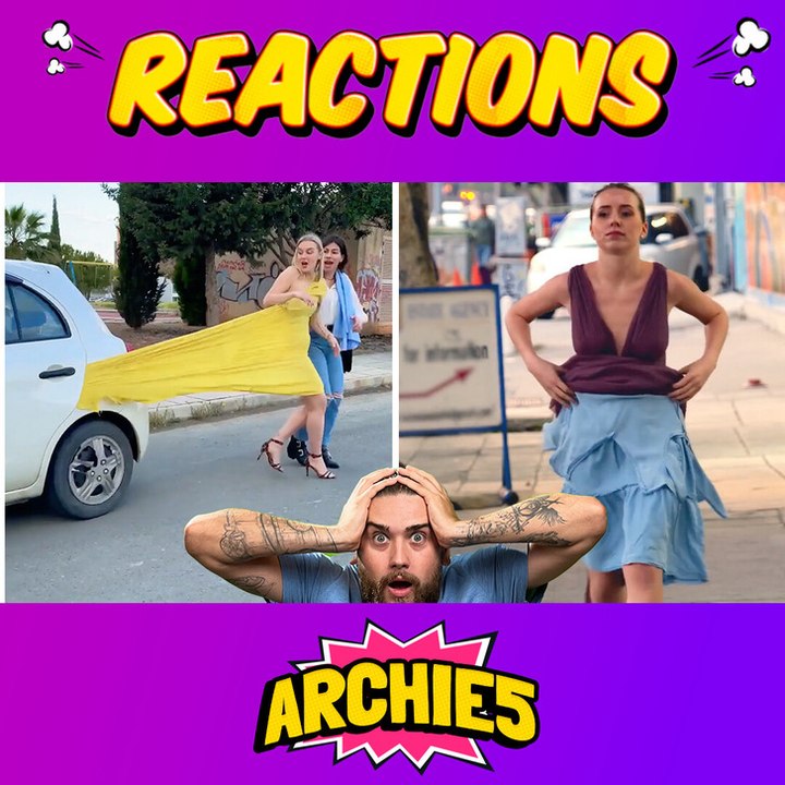 She Rapidly Changes Her Outfit in Public to Ditch a Stalker?! 😱👗 The Dudes REACT to 5-Minute Crafts Wild Dress & Shirt Transformations!