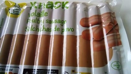 POUCE Saucisses hot dog cuites fumées 10 pièces 350g