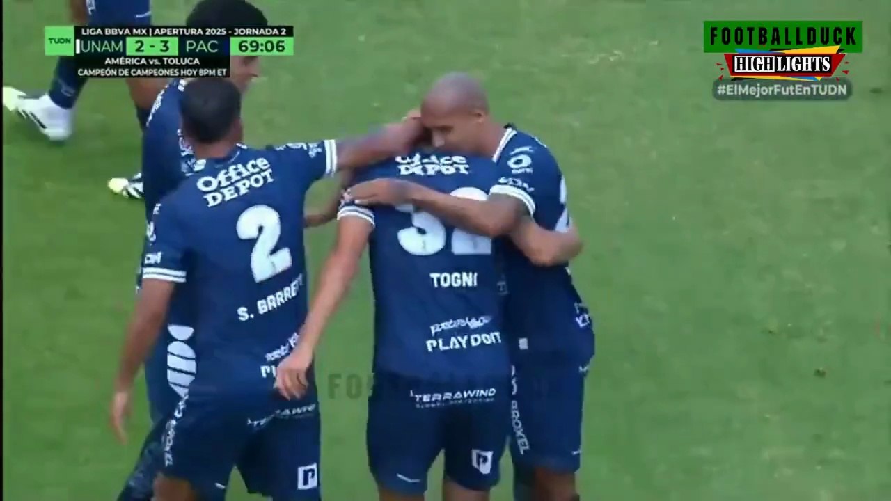 Pachuca vs Pumas 3-2 Resumen y Goles | pumas unam vs Pachuca resumen