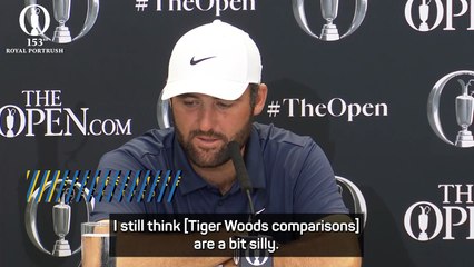 Tiger Woods comparisons 'silly' for Open champion Scheffler