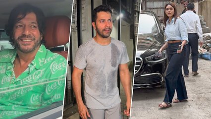 Varun Dhawan, Chunky Panday & Mrunal Thakur Get Snapped In Style! Star-Studded Suburbs!