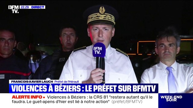 Béziers: La CRS restera autant qu'il le faudra , déclare le préfet de l'Hérault