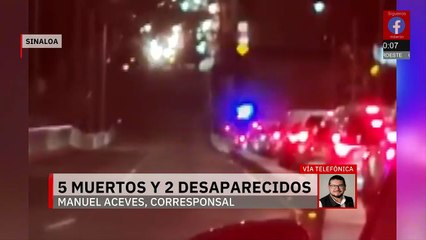Se reportan 5 homicidios dolosos y dos desaparecidos en Sinaloa