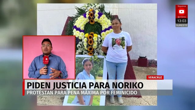 Familia de Noriko Dallana marcha en Veracruz a un año de su feminicidio