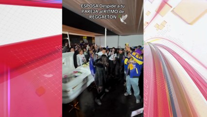 Viúva ‘desce até o chão’ e rebola no caixão do marido durante velório