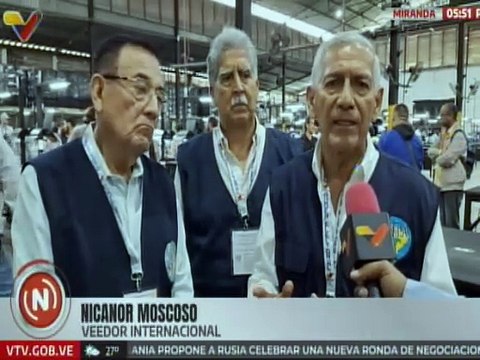 Veedores internacionales ratifican el 85% de avance por parte del CNE rumbo a los comicios del 27-J