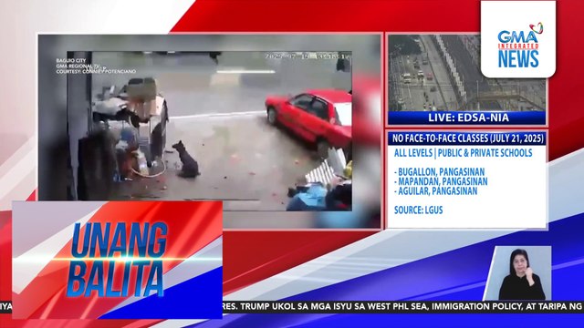 Aso sa viral video ng pagbagsak ng malaking bato, nakaligtas; isa pang alagang aso, nabagsakan at nasawi, ayon sa may-ari | Unang Balita