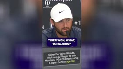 Scheffler brushes off 'SILLY' Tiger Woods comparisons