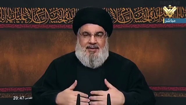 20200824 كلمة السيد حسن نصر الله في الليلة الخامسة من ليالي محرم للعام 1442