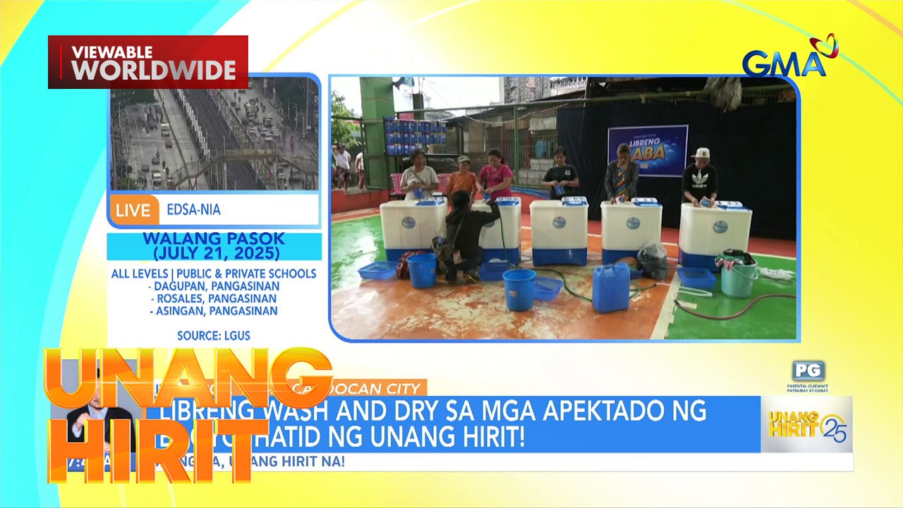 Libreng Wash and Dry para sa ating mga Kapuso! | Unang Hirit
