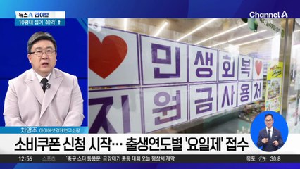 소비쿠폰 신청 시작…출생연도별 ‘요일제’ 접수