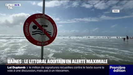 "Risque maximal": les baigneurs appelés à la vigilance face aux risques de baïnes dans plusieurs départements