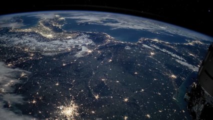 ISS Timelapse - Full Moon over Europe and Middle East (14 Jan 2025)