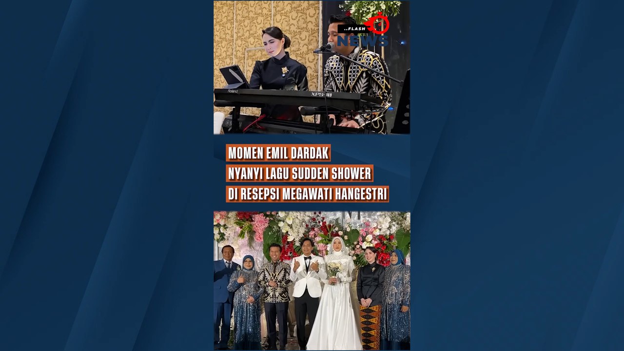 Momen Wagub Jatim Emil Dardak Nyanyi Lagu Korea Sudden Shower di Resepsi Megawati Hangestri