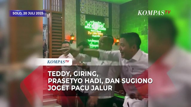 Teddy, Giring, Prasetyo Hadi, dan Sugiono Joget Pacu Jalur