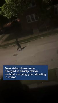 New video shows the alleged gunman in a deadly ambush on two Milwaukee police officers shouting