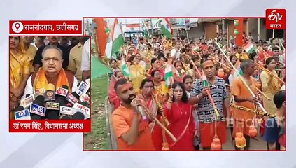 कावड़ यात्रा: विधानसभा अध्यक्ष ने शिव भक्तों पर की फूलों की बारिश