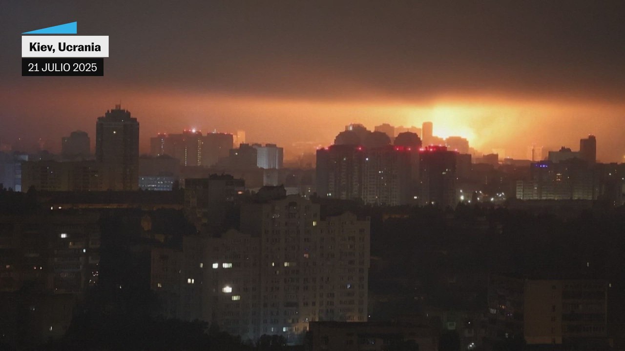Explosiones sacuden Kiev durante ataque ruso con drones y misiles